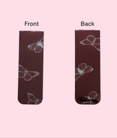 Magnetic Bookmark with White Butterflies